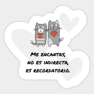 words of inspiration - cat´s lovers Sticker